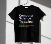 Computer Science Teacher Definition T-Shirt | Funny STEM Teacher Gift – Image 1