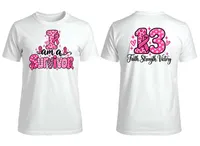I Am a Survivor Tee | Breast Cancer Awareness (Front + Back) – Image 1