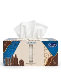 Tumuh Abu Dhabi Facial Tissue Box | 200 Sheets × 3 Ply | Super Soft Premium Tissues – Image 3