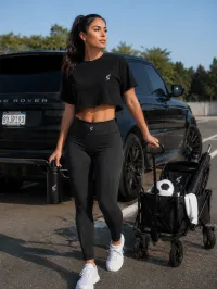 Women's Crop Top Premium Swag Tee  – Image 3