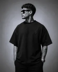 Premium Swag Tee - Black on Black – Image 1