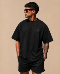FLOW TEE (BLACK on BLACK) – Image 1
