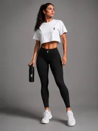 FLOW CROP TEE + LEGGINGS BUNDLE – Image 1