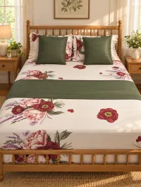 Poppy Garden Queen Bedsheet Set – 8 Pieces – Image 5