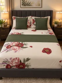 Poppy Garden Queen Bedsheet Set – 8 Pieces – Image 6