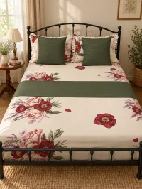 Poppy Garden Queen Bedsheet Set – 8 Pieces – Image 4
