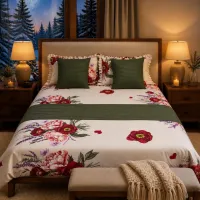Poppy Garden Queen Bedsheet Set – 8 Pieces – Image 2