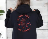 Man I Feel Like Lashing Hoodie – Image 1