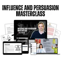 Influence and Persuasion Masterclass  – Image 2