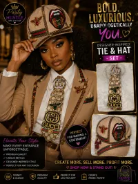 Designer ties and hat sets – Image 1