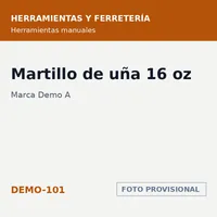 Marca Demo A Martillo de uña 16 oz · SKU DEMO-101 – Image 1