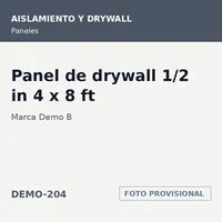 Marca Demo B Panel de drywall 1/2 in 4 x 8 ft · SKU DEMO-204 – Image 1