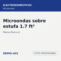 Marca Demo A Microondas sobre estufa 1.7 ft³ · SKU DEMO-401 – Image 1