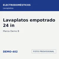 Marca Demo B Lavaplatos empotrado 24 in · SKU DEMO-402 – Image 1