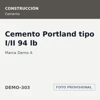 Marca Demo A Cemento Portland tipo I/II 94 lb · SKU DEMO-303 – Image 1