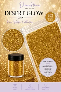 DreamHaven Fine Glitter Collection – Fine Craft Glitter – Desert Glow 262