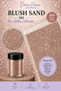 DreamHaven Fine Glitter Collection – Fine Craft Glitter – Blush Sand 265