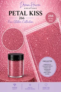 DreamHaven Fine Glitter Collection – Fine Craft Glitter – Petal Kiss 266