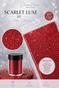 DreamHaven Fine Glitter Collection – Fine Craft Glitter – Scarlet Luxe 257