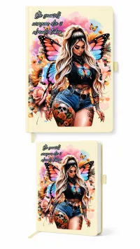 A5 Premade Notebooks – Exclusive Designer Covers | 192 & 240 Page Journals – Be yourself everyone else is already taken (Pastel Green)