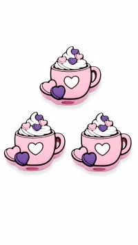 3D Straw Toppers – Add Personality to Every Sip! – Heart Latte