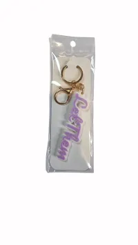 3D Custom Keychains | Plain & Beaded Options – Let Them - Lavender/White