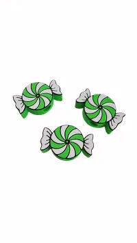 3D Straw Toppers – Add Personality to Every Sip! – Green Peppermint