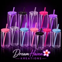 16oz Snowglobe Tumbler Blank – Hot Pink