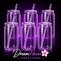 16oz Snowglobe Tumbler Blank – Clear