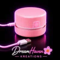 Rechargeable Glitter Vacuum Cleaner – Baby Pink