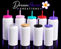 16oz White Sublimation Tumbler – Premium Blank for Custom Designs – Image 3