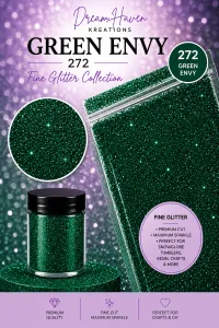 DreamHaven Fine Glitter Collection – Fine Craft Glitter – Green Envy 272