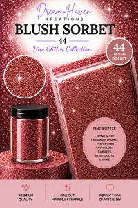 DreamHaven Fine Glitter Collection – Fine Craft Glitter – Blush Sorbet 44