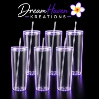 24oz Snowglobe Acrylic Tumbler – Image 1