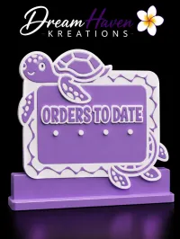 3D Printed Sales Counter Tracker Display | Sales, Goal & Inventory Display – Sales Counter Tracker Design 3 (order to date)