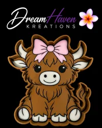 3D Printed Trinket Trays | Decorative Storage Trays | Made to Order – Highland Cow 2