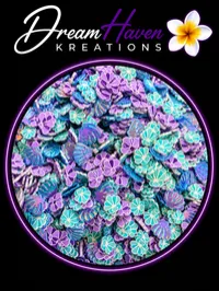 Clay Pieces – Decorative Craft & Tumbler Mix-Ins – Mermaid Lagoon , 25grams