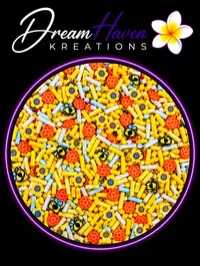 Clay Pieces – Decorative Craft & Tumbler Mix-Ins – Honey Sprinkles, 25grams