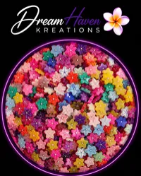 Clay Pieces – Decorative Craft & Tumbler Mix-Ins – Starfish Confetti, 25grams