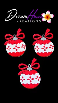 3D Straw Toppers – Add Personality to Every Sip! – Red Bauble