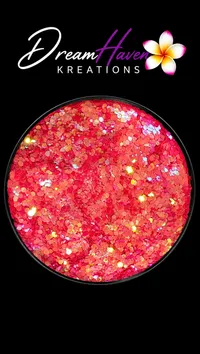 Pink - Chunky Glitters – Coral Kiss (New)