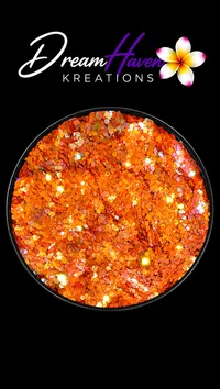 Orange Chunky Glitters – Apricot Aura - NEW