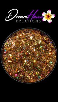 Bright Colorful Holographic Chunky Glitters – Holographic 22 - Bronze Galaxy - NEW
