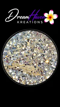 Black, White, Silver, Gold & Brown Chunky Glitters – Diamond Snow (New)