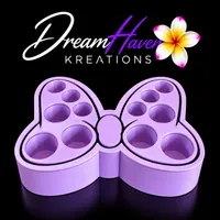 Mini 3D Pen Holder Displays – Round, Bow & Heart – Image 3