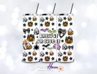 Halloween Themed 20oz Tumblers – Spooky 5