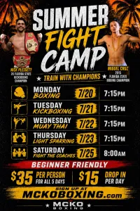 SUMMER FIGHT CAMP 1 WEEK – Image 1