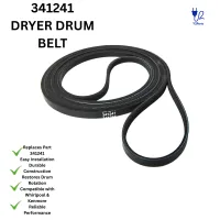 Y2PARTS 341241 Dryer Drum Belt Replacement for Whirlpool Kenmore Maytag Dryer WP341241 – Image 1