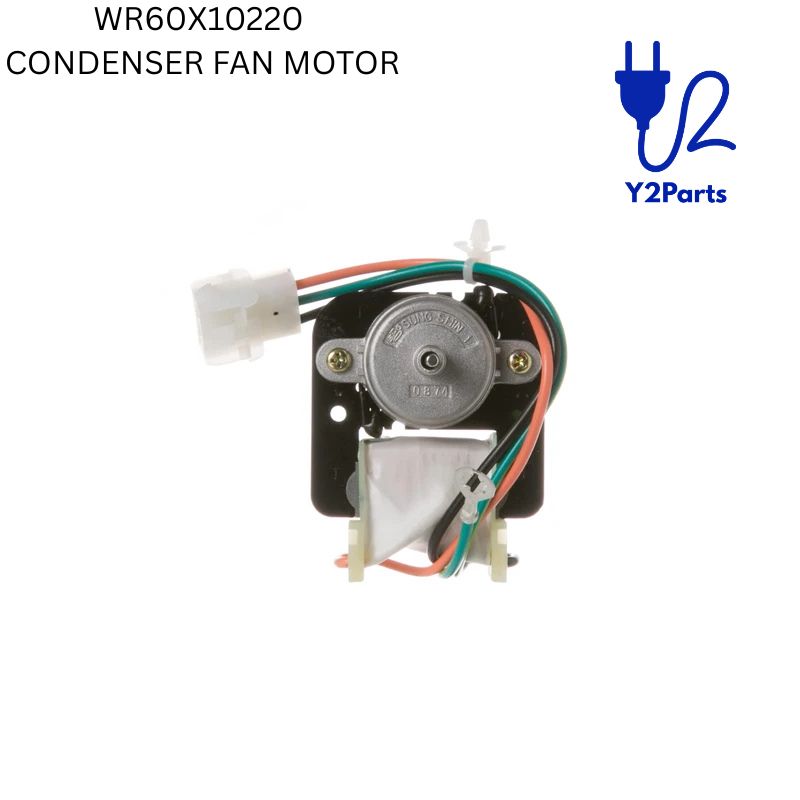 Y2PARTS WR60X10220 Refrigerator Condenser Fan Motor Replacement for GE Hotpoint Refrigerators – Image 2