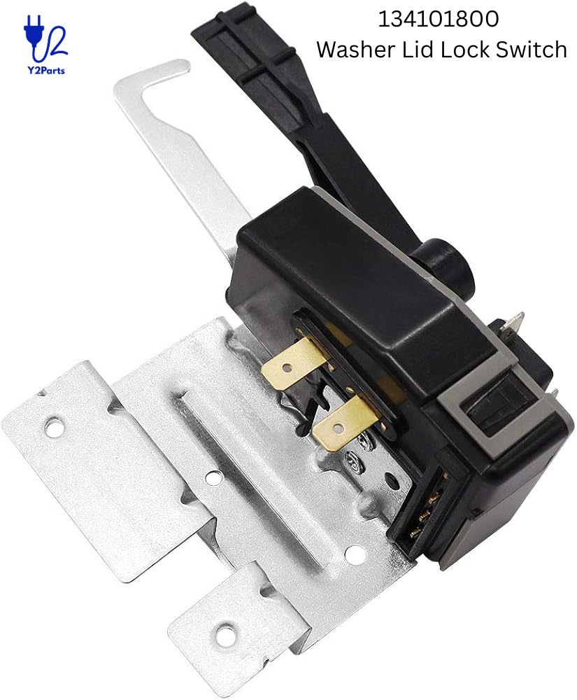 Y2PARTS 134101800 Washer Lid Lock Switch Replacement for Frigidaire Electrolux Kenmore Washers – Image 1